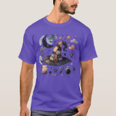 Whimsical Witch Pet en hemelse magie T-shirt (Voorkant)