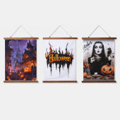 Whimsical Witch Trio Poster (26×36) Halloween Hangend Wandkleed (Driedubbel)