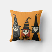 Whimsical Witches Spooky Schattige Halloween Kussen (Achterkant)