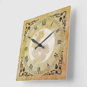 Whimsical Witchy, Antiek, Vierkante Klok (Hoek)