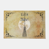 Whimsical Witchy Full Moon Deurmat (Voorkant)