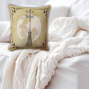 Whimsical Witchy Full Moon Kussen