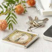 Whimsical Witchy Full Moon Sleutelhanger (Zijkant)