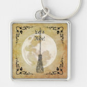 Whimsical Witchy Full Moon Sleutelhanger (Voorkant)
