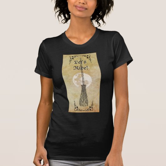 Whimsical Witchy Full Moon T-shirt (Voorkant)