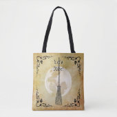Whimsical Witchy Full Moon Tote Bag (Voorkant)