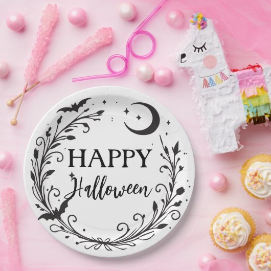 Whimsical Witchy Wiccan Kruid Magic Halloween Papieren Bordje (Feest)