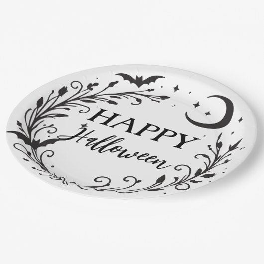 Whimsical Witchy Wiccan Kruid Magic Halloween Papieren Bordje (Gekanteld)