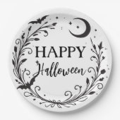 Whimsical Witchy Wiccan Kruid Magic Halloween Papieren Bordje (Voorkant)