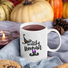 Whimsical Witchy Woman Halloween Koffiemok