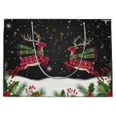 Whimsical with deer large gift bag groot cadeauzakje (Voorkant)