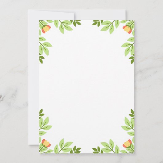 Whimsical Witte Jurk Prinses Bloemen Verjaardag Kaart (Achterkant)