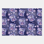 Whimsical Wizard Cat Gift Wrap | hemelse fantasie Inpakpapier Vel (Voorkant 3)