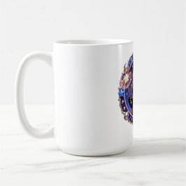 Whimsical Wizard Cat Magical Portrait Art Print Koffiemok