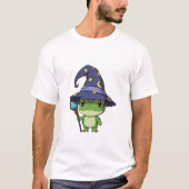 Whimsical Wizard Frog Character T-shirt (Voorkant)
