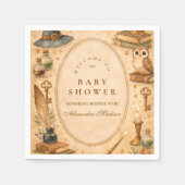 Whimsical Wizard Magic Baby Shower Servet (Voorkant)