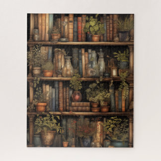 Whimsical Wizard's Retreat: bibliotheek Legpuzzel