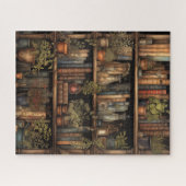 Whimsical Wizard's Retreat:  bibliotheek Legpuzzel (Horizontaal)