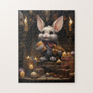 Whimsical Wonder: Bunny Gift-Giver Puzzel