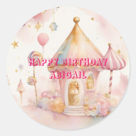 Whimsical wonder Candyland Ronde Sticker