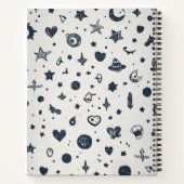 Whimsical Wonder I Hand getekende objecten Notitieboek (Achterkant)