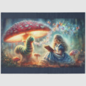 Whimsical Wonderland Alice Rups Decoupage Tissuepapier (Voorkant)