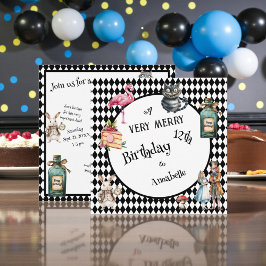 Whimsical Wonderland Birthday Party Kaart