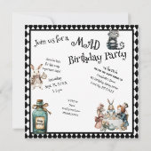 Whimsical Wonderland Birthday Party Kaart (Achterkant)