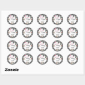 Whimsical Wonderland Birthday Party Ronde Sticker (Vel)