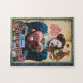 Whimsical Wonderland: Collage van de Koningin van  Legpuzzel (Horizontaal)