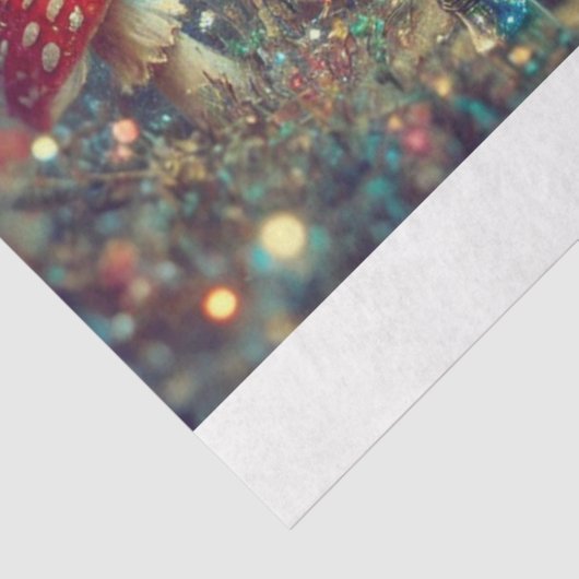 Whimsical Wonderland horloges Toadstools Decoupage Tissuepapier (Detail)