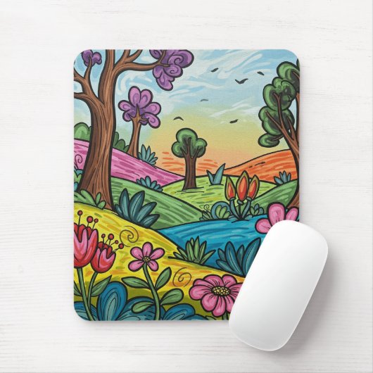 Whimsical Wonderland Muismat (Met muis)