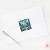 Whimsical Wonderland Vierkante Sticker (Envelop)