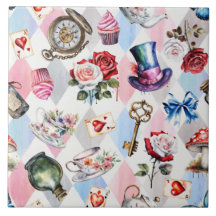 Whimsical Wonderland Watercolor Victoriaans Patroo