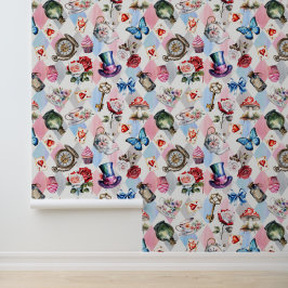 Whimsical Wonderland Waterverf Victoriaans Patroon Behang
