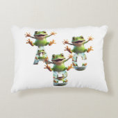 Whimsical Wonders ABC Frogs Baby Pillow Accent Kussen (Voorkant)