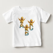 Whimsical Wonders Baby ABC T-shirt met korte mouwe (Voorkant)