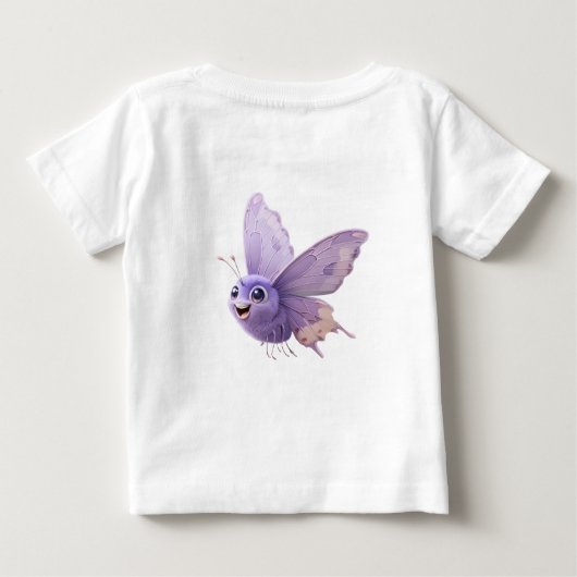 Whimsical Wonders Baby ABC T-shirt met korte mouwe (Achterkant)