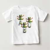 Whimsical Wonders Baby ABC T-shirt met korte mouwe (Voorkant)