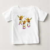 Whimsical Wonders Baby ABC T-shirt met korte mouwe (Voorkant)