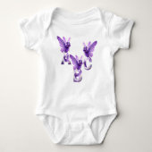Whimsical Wonders Baby Bodysuit met korte mouwen (Voorkant)