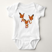 Whimsical Wonders Baby Bodysuit met korte mouwen (Voorkant)