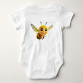 Whimsical Wonders Baby Bodysuit met korte mouwen (Achterkant)