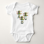 Whimsical Wonders Baby Bodysuit met korte mouwen (Voorkant)