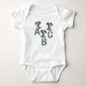 Whimsical Wonders Baby Bodysuit met korte mouwen (Voorkant)