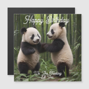 Whimsical Wonders: Baby-panda's spelen in het bos