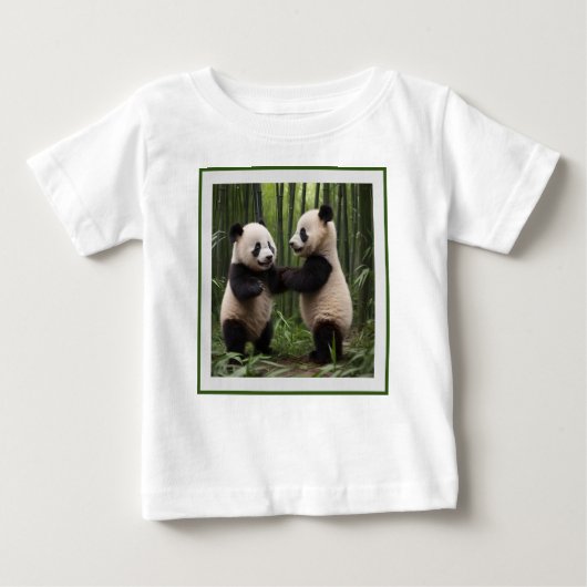 Whimsical Wonders: Baby-panda's spelen in het bos (Voorkant)