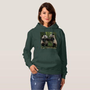 Whimsical Wonders: Baby-panda's spelen in het bos Hoodie