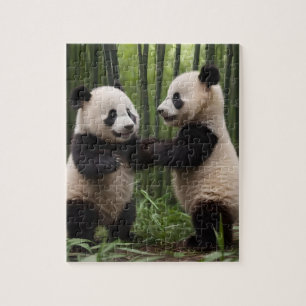 Whimsical Wonders: Baby-panda's spelen in het bos, Legpuzzel