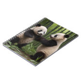 Whimsical Wonders: Baby-panda's spelen in het bos Notitieboek (Linkerzijde)